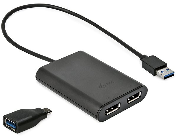 Port replikátor I-TEC USB 3.0 - 2x DisplayPort Csatlakozási lehetőségek (portok)
