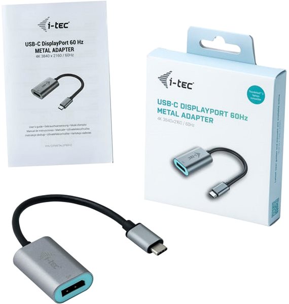 Átalakító I-TEC USB-C Metal Display Port Adapter 60Hz ...