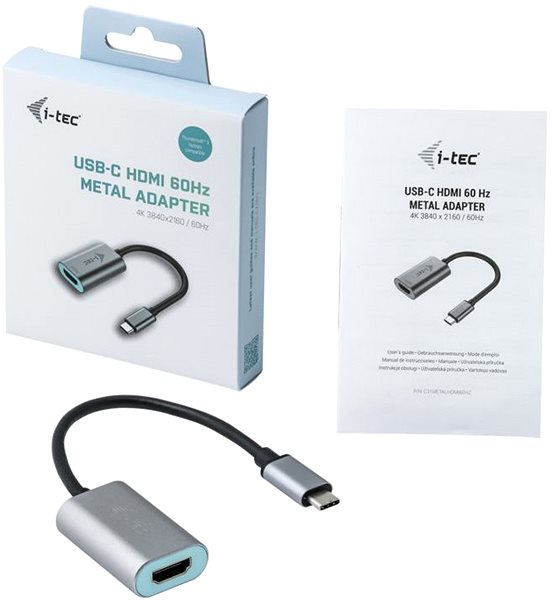 Adapter I-TEC USB-C Metall HDMI Adapter 60Hz ...