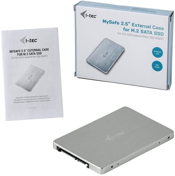 Externes Festplattengehäuse I-TEC MySafe SATA M.2 Drive Metal External case ...