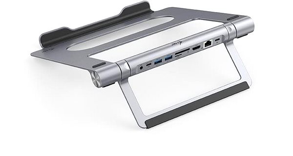 Replikátor portov i-tec Metal Cooling Pad for notebooks (up-to 15.6”) USB-C Docking Station, PD 100 W Bočný pohľad