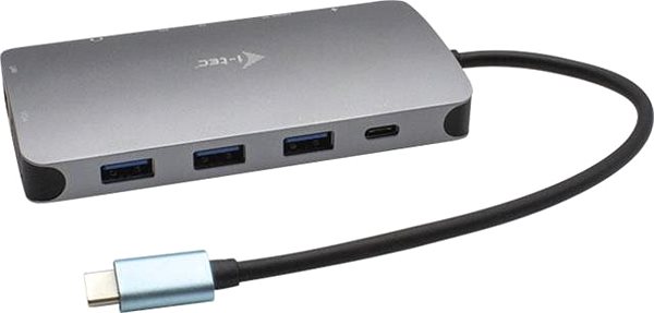 Dokkoló állomás i-tec USB-C Metal Nano Dock HDMI/VGA with LAN, Power Delivery 65W + tápegység 77W ...