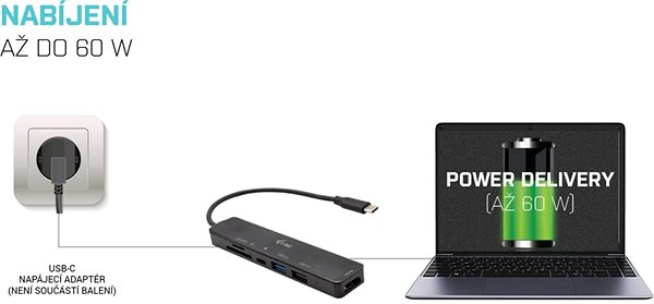 Port replikátor i-tec USB-C Travel Easy Dock 4K HDMI, Power Delivery, 60W ...