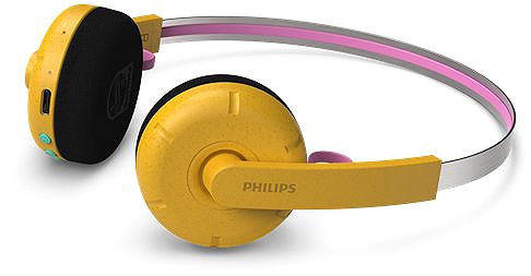 Vezeték nélküli fül-/fejhallgató Philips The Ringo Duo, sárga ...
