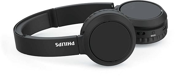 Kabellose Kopfhörer Philips TAH4205BK Seitlicher Anblick