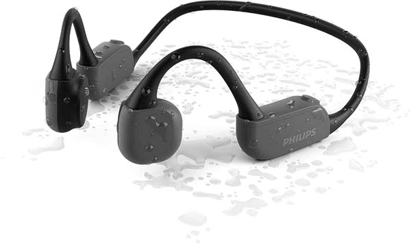 Wireless Headphones Philips GO TAA6606BK Lateral view