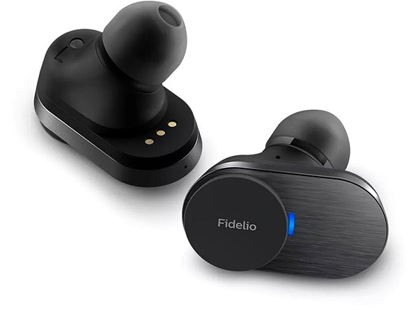 Vezeték nélküli fül-/fejhallgató Philips Fidelio T1 fekete Képernyő