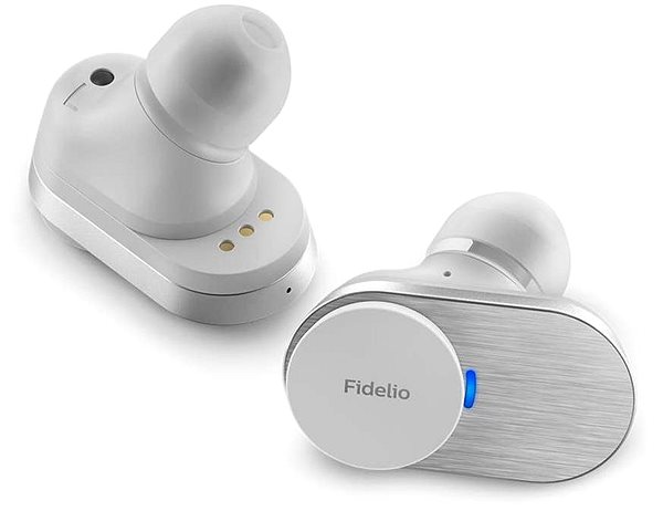 Vezeték nélküli fül-/fejhallgató Philips Fidelio T1 fehér Képernyő