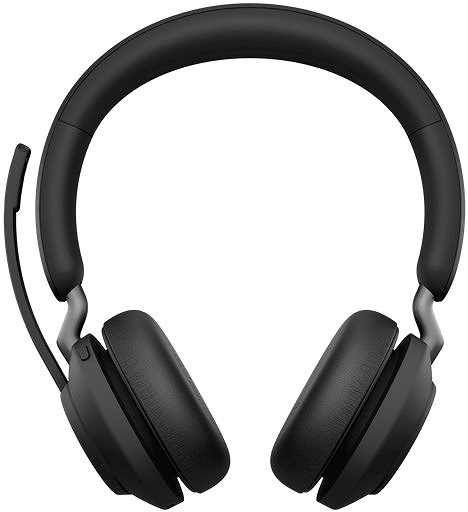 Wireless Headphones Jabra Evolve2 65 MS Stereo USB-A Stand Black Screen