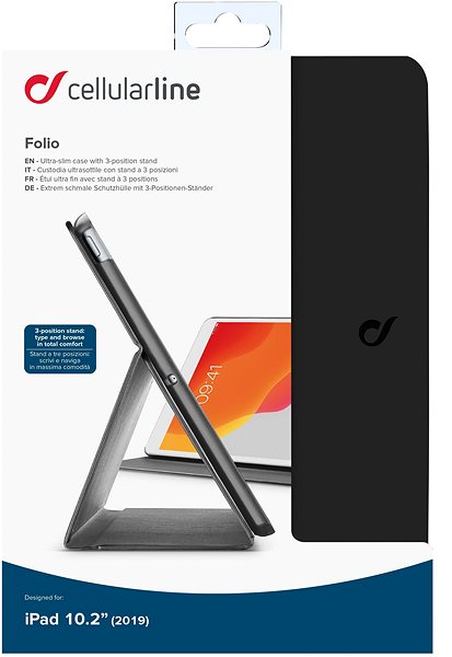Tablet tok Cellularline FOLIO tok Apple iPad 10.2