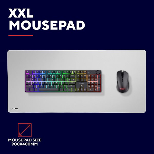 Mouse Pad Trust GXT759W XXL Mousepad White ...