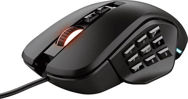 Gaming Mouse Trust GXT970 Morfix Customisable Mouse Lateral view