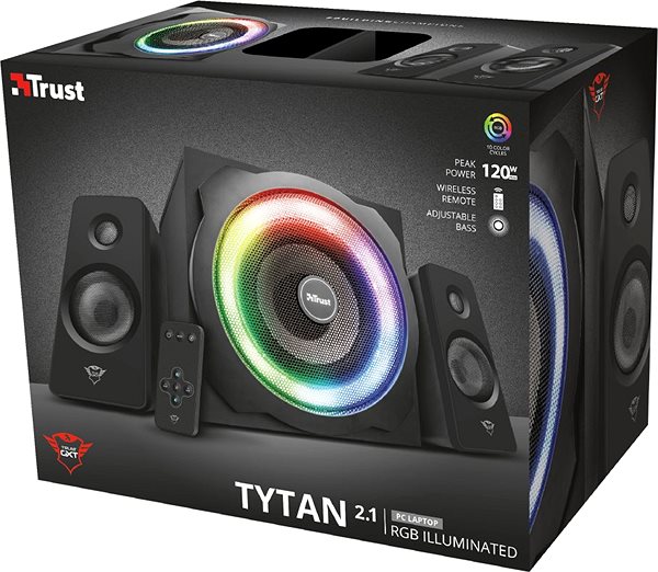 Hangfal Trust GXT 629 Tytan 2.1 RGB Csomagolás/doboz