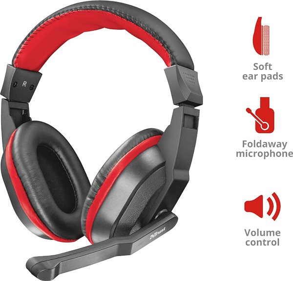 Gaming Headphones Trust ZIVA Features/technology