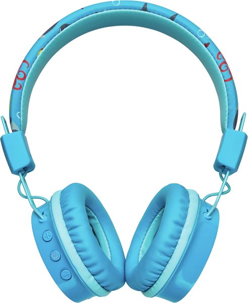 Bezdrôtové slúchadlá Trust Comi Bluetooth Wireless Kids Headphones modré Screen