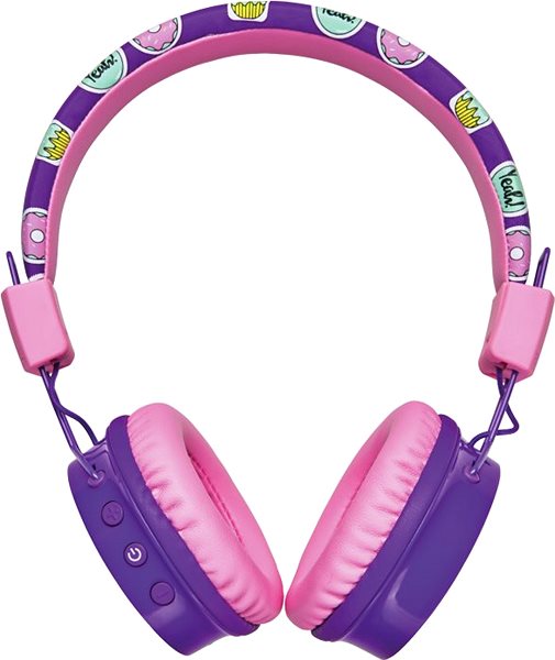 Wireless Headphones Trust Comi Bluetooth Wireless Kids Headphones, Purple Screen