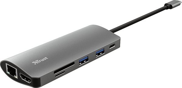 Port Replicator Trust Dalyx 7-in-1 USB-C Adapter Lateral view
