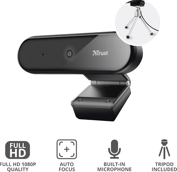 Webkamera Trust TYRO Full HD Webcam Jellemzők/technológia