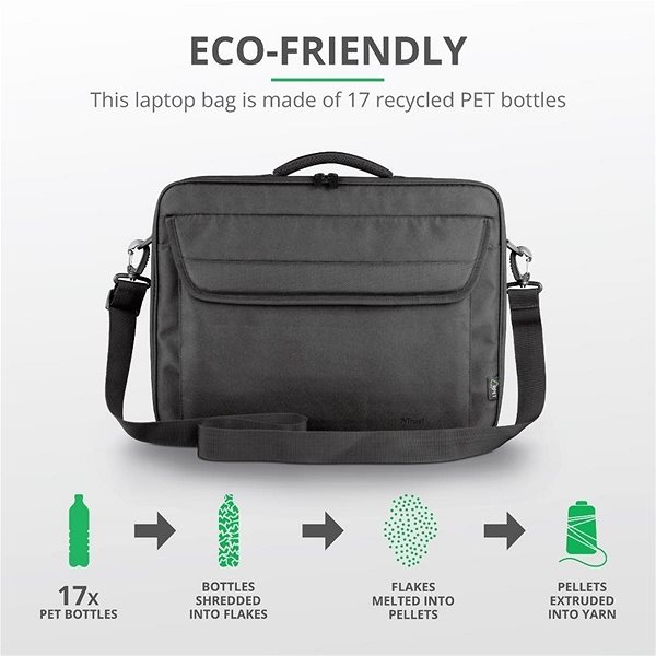 Laptop Bag Trust Atlanta Laptop Bag 15.6“ Eco Features/technology