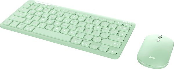 Set klávesnice a myši Trust Lyra Compact Set ECO – US, zelená ...