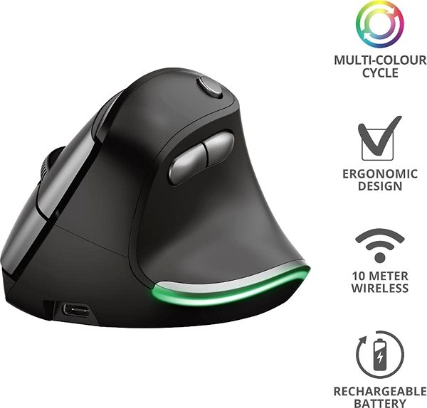 Mouse Trust BAYO Ergo Wireless Mouse Features/technology