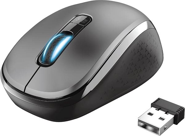Egér Trust YVI Wireless Mouse Csatlakozási lehetőségek (portok)