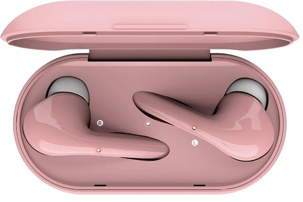Vezeték nélküli fül-/fejhallgató Trust Nika Touch Bluetooth Wireless Earphones rózsaszín Képernyő