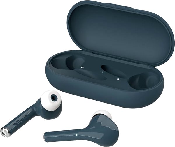 Wireless Headphones Trust Nika Touch, Blue Lateral view