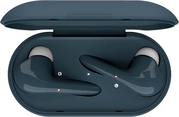 Vezeték nélküli fül-/fejhallgató Bízzon Nika Touch kék színben Képernyő