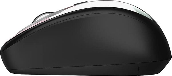 Mouse Trust Yvi Wireless Mouse Pink Circles Lateral view