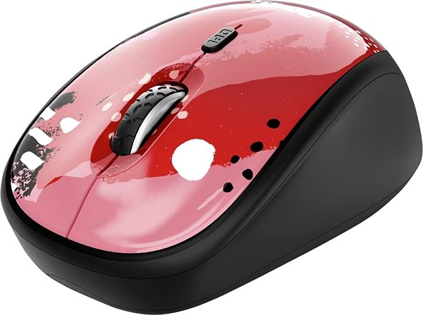 Maus Trust Yvi Wireless Mouse Red Brush Mermale/Technologie