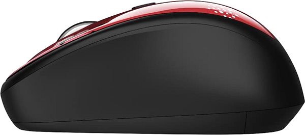 Mouse Trust Yvi Wireless Mouse Red Brush Lateral view