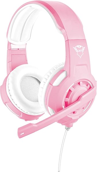 Gaming-Kopfhörer Trust GXT 310P Radius Gaming Headset - pink Seitlicher Anblick