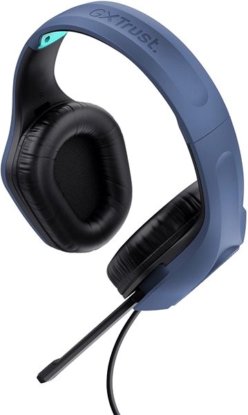 Gamer fejhallgató Trust GXT415B ZIROX HEADSET kék ...