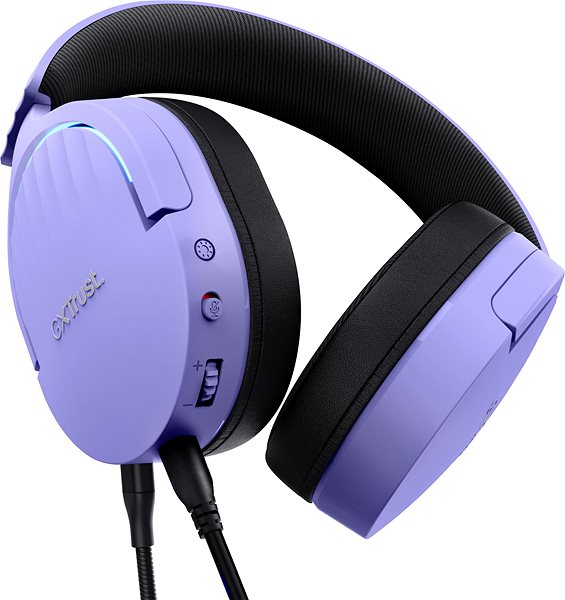 Gaming Headphones Trust GXT490 Fayzo 7.1 USB Headset Purple ...