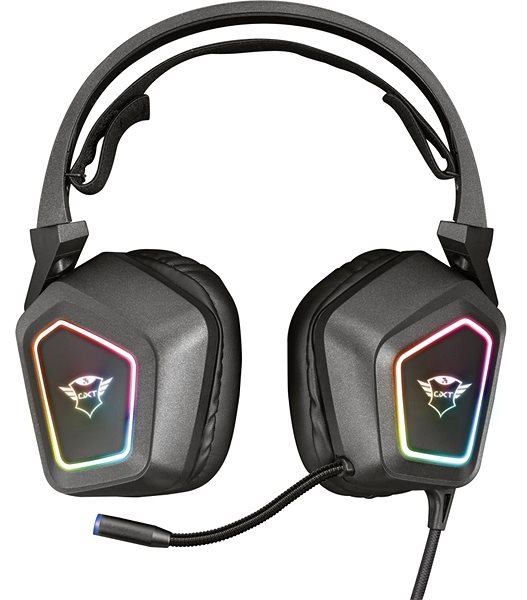 Gaming Headphones TRUST GXT450 BLIZZ 7.1 RGB HEADSET Back page