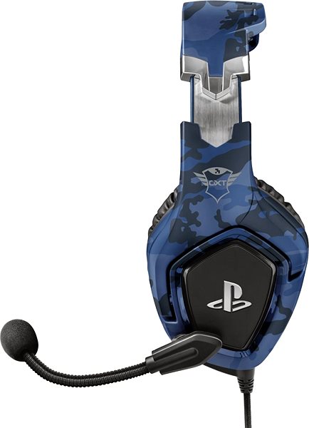 Gaming Headphones Trust GXT 488 Forze PS4 and PS5 Blue Lateral view