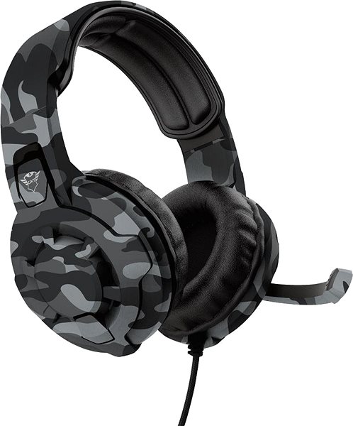 Gaming-Headset Trust GXT 411K RADIUS HEADSET BLACK CAMO Seitlicher Anblick