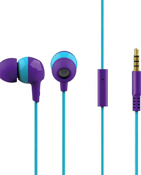 Headphones Trust BUDDI KIDS, Purple Connectivity (ports)