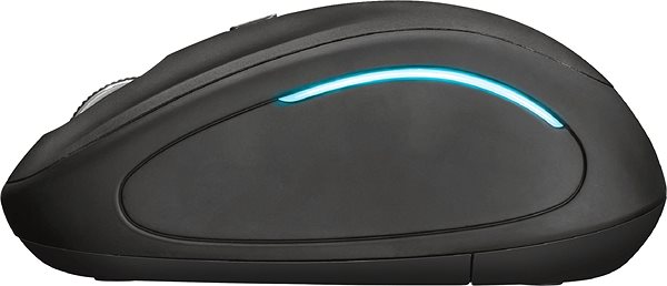 Mouse Trust Yvi FX Wireless Mouse - Black Lateral view