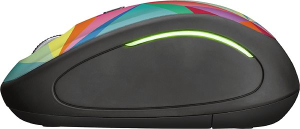 Mouse Trust Yvi FX Wireless Mouse - Geometrics Lateral view