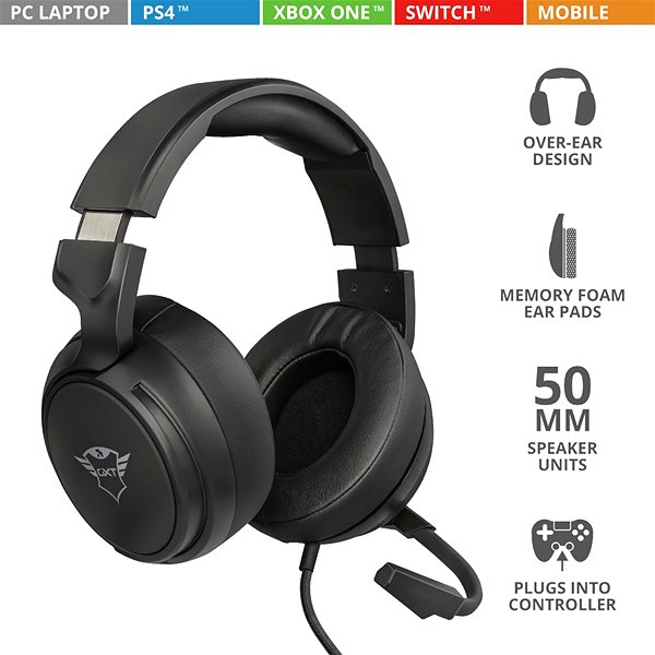 Gaming Headphones Trust GXT433 PYLO ...