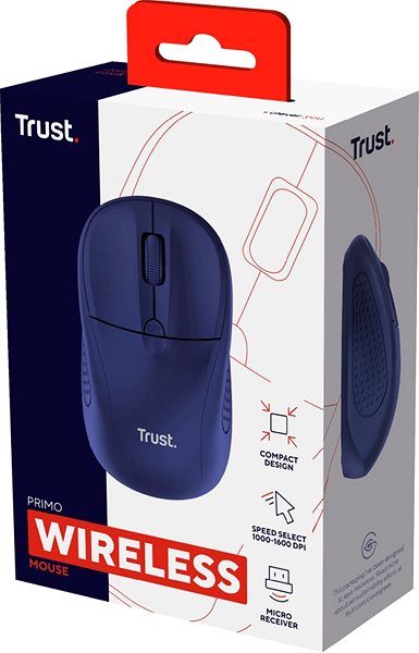 Myš Trust Primo Wireless Mouse Matt, modrá ...