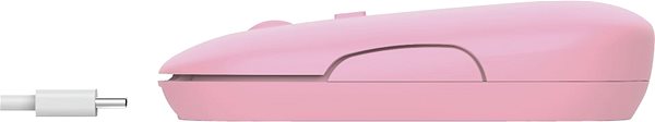 Egér TRUST Puck Wireless Mouse, rózsaszín Csatlakozási lehetőségek (portok)