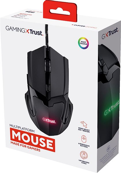 Gamer egér Trust BASICS Gaming Mouse Black ...