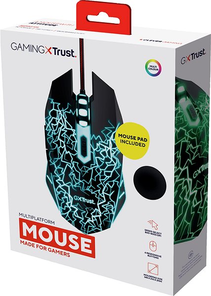 Gamer egér Trust BASICS Gaming Mouse & Pad ...