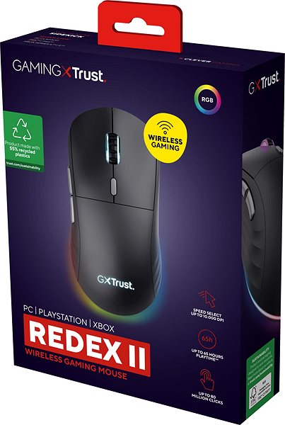 Herná myš Trust GXT926 REDEX II Eco Wireless Mouse ...