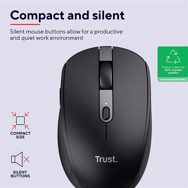 Myš Trust OZAA COMPACT Eco Wireless Mouse ...