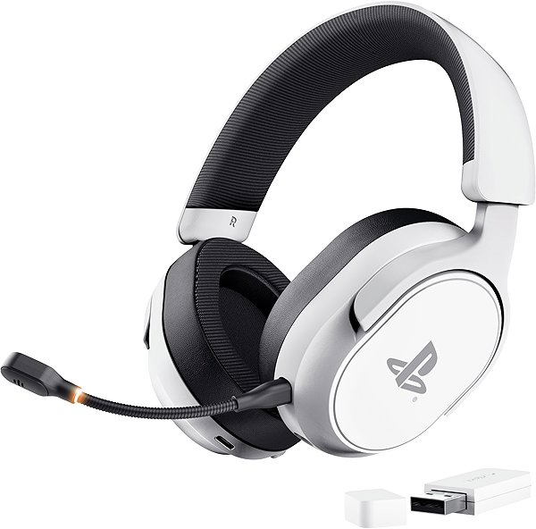 Gamer fejhallgató Trust GXT 499W Forta Wireless, vezeték nélküli gamer fejhallgató PS5-höz, hivatalos licenc ...
