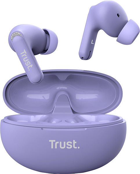 Kabellose Kopfhörer Trust YAVI ENC ECO FRIENDLY earbuds lila ...